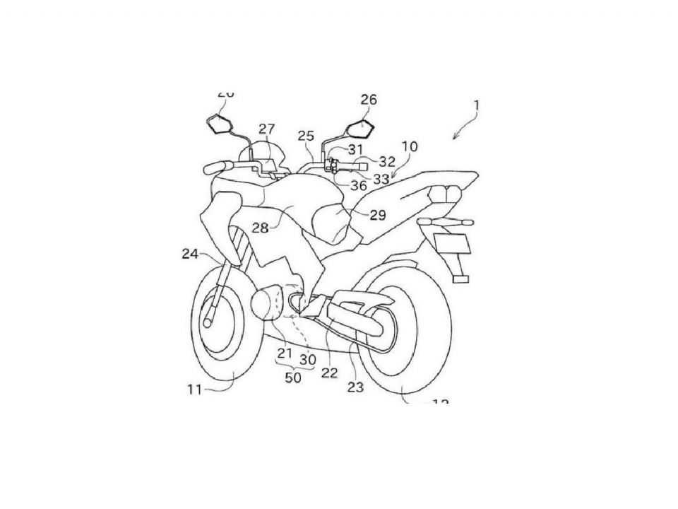Patente registrada pela Kawasaki para sistema híbrido